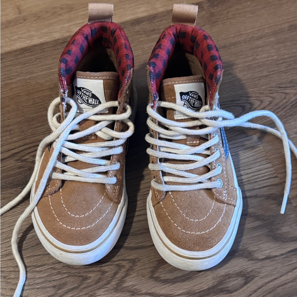 Vans Kids High-Top Sneakers - Brown and Red